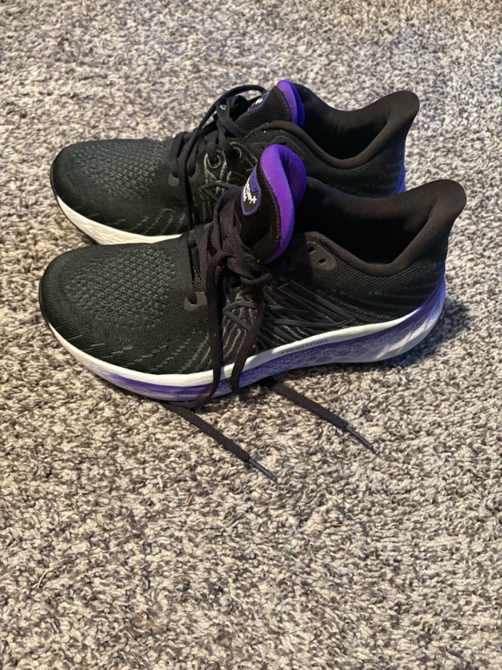 New Balance Black and Purple Women's Running Shoes